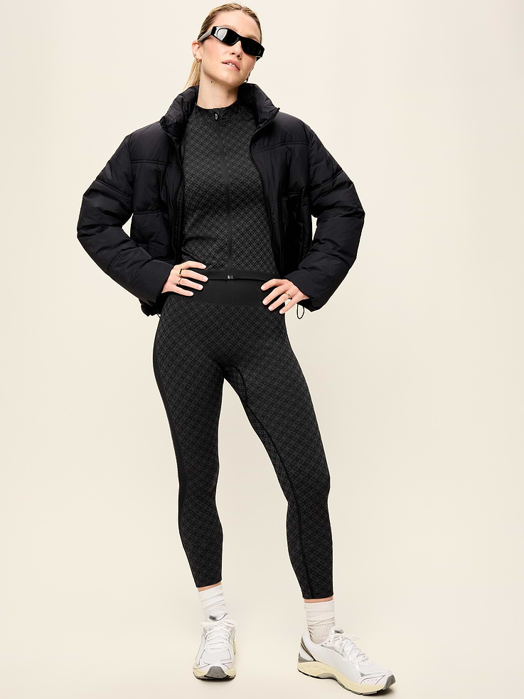 Image 3 of 8, Seamless Jacquard Full-Zip Jacket