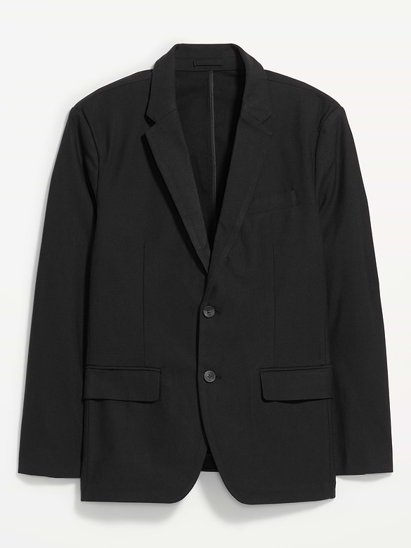 Relaxed Unlined Twill Blazer