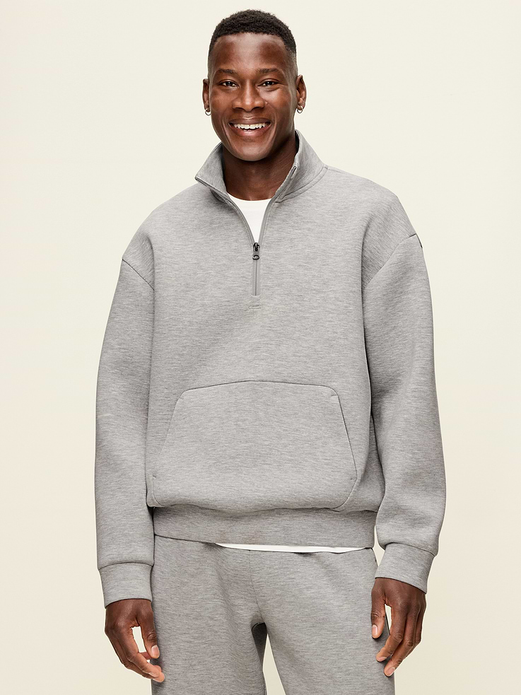 Image number 1 showing, Bounce Fleece Oversized Half-Zip Pullover