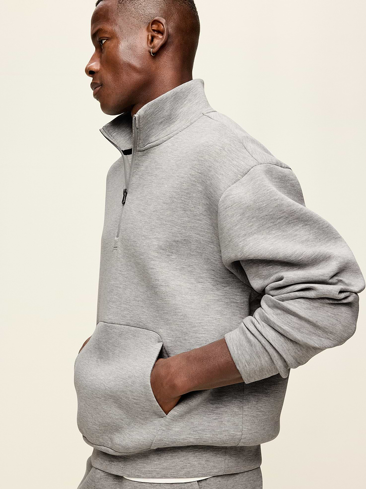 Image number 3 showing, Bounce Fleece Oversized Half-Zip Pullover