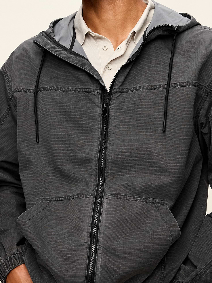 Image 3 of 5, Oversized Washed Utility Jacket