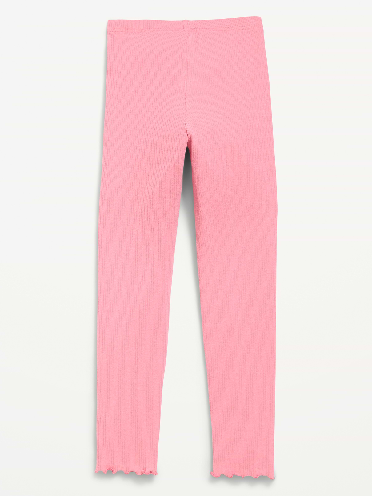 Image number 2 showing, Ribbed Lettuce-Edge Leggings for Girls