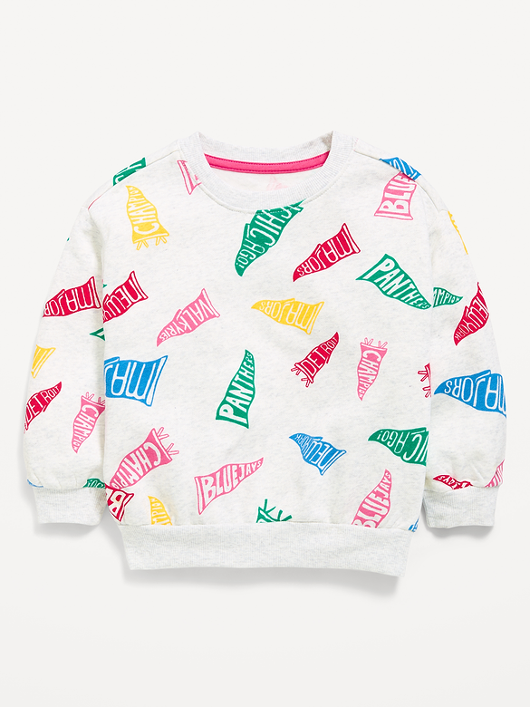 Long-Sleeve Logo Graphic Sweatshirt for Toddler Girls