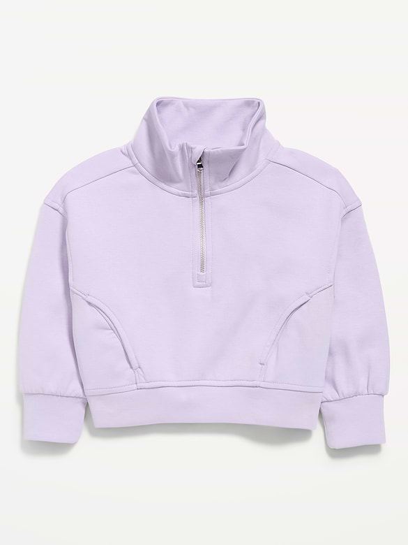 Dynamic Fleece Quarter-Zip Pullover Sweatshirt for Toddler Girls