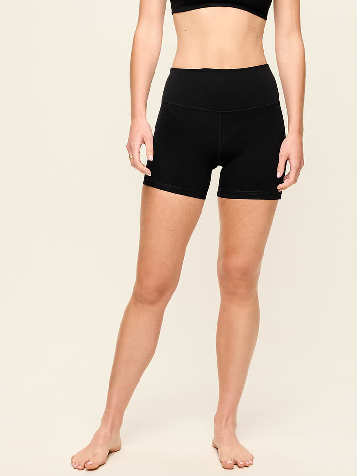 Image number 1 showing, High-Waisted StudioSmooth Biker Shorts -- 4-inch inseam