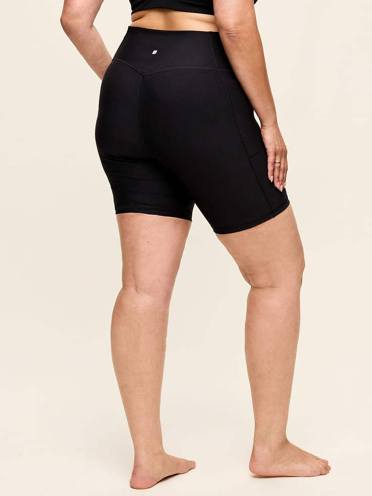 Image number 4 showing, High-Waisted StudioSmooth Biker Shorts -- 4-inch inseam