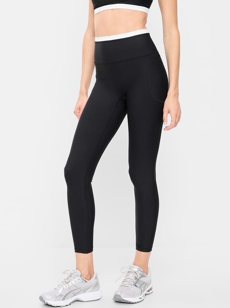 Image number 1 showing, Extra-High Waisted PowerSoft Boundless 7/8 Pocket Leggings – No Front Seam