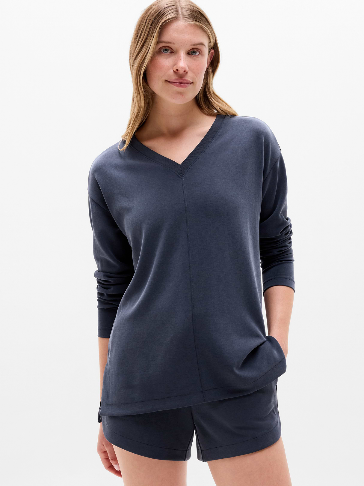 Seasoft V Neck Sweatshirt | Athleta