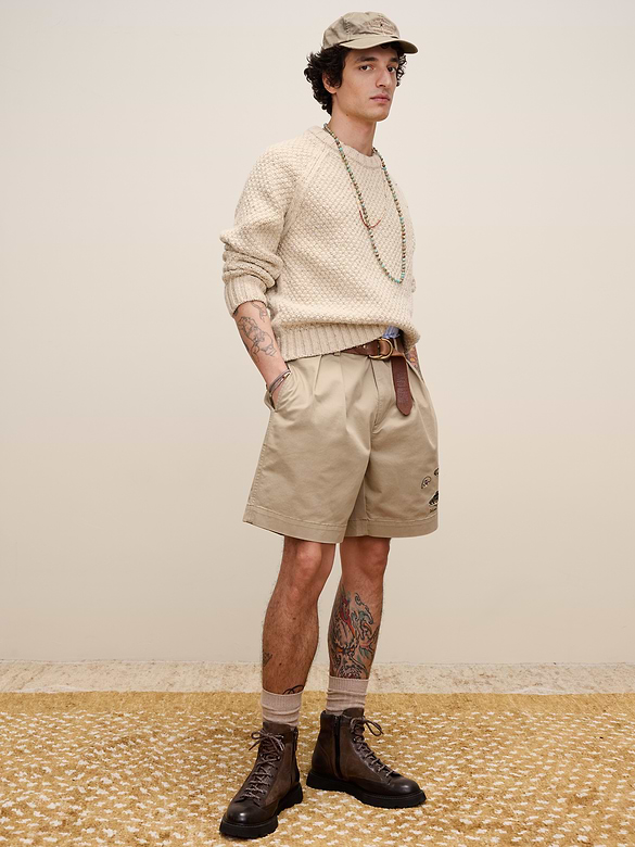 Archive Reissue Pullover Crew-Neck Sweater in Cotton-Wool Blend