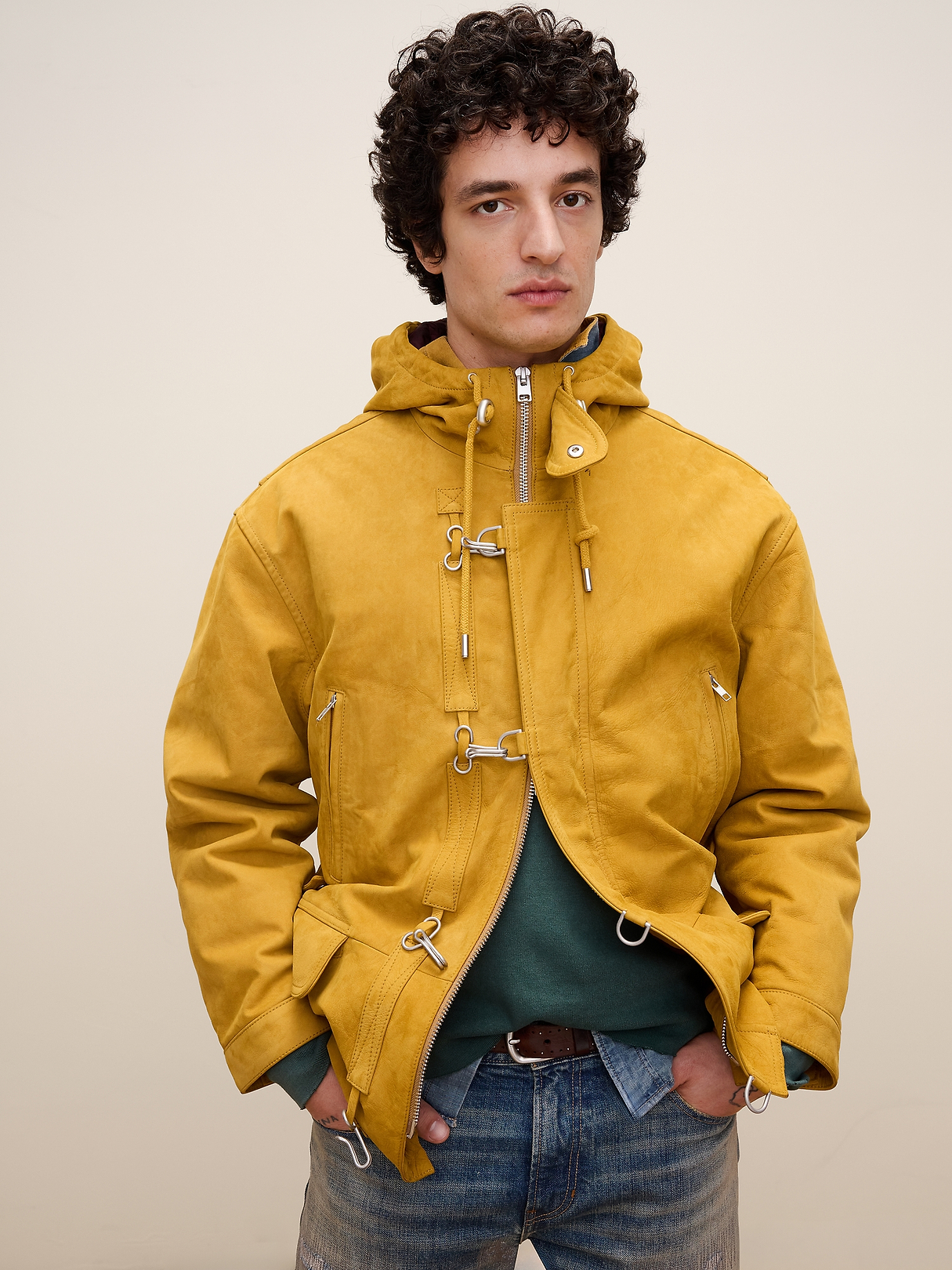 Archive Reissue Fireman's Jacket in Nubuck Leather | Banana Republic