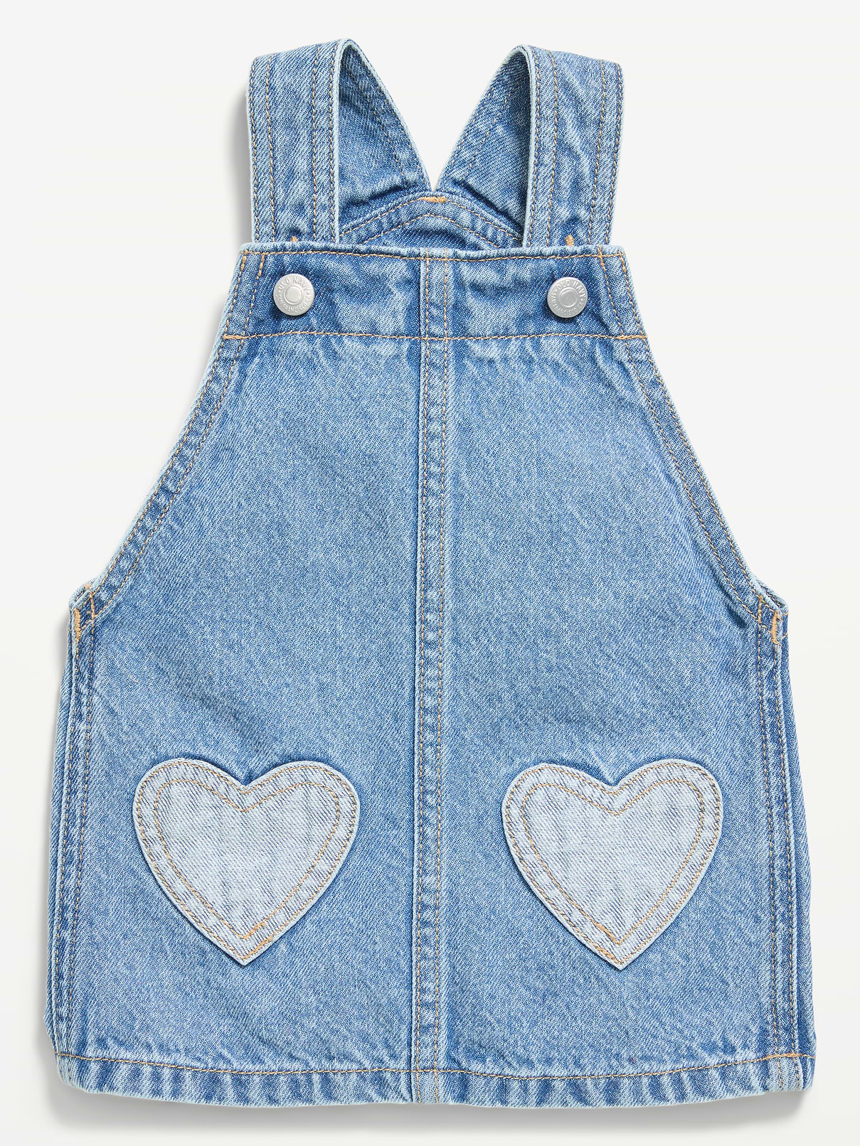 Image number 2 showing, Printed Denim Skirtall Dress for Baby