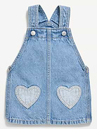 Image number 2 showing, Printed Denim Skirtall Dress for Baby