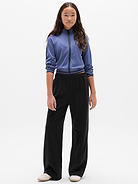 Image number 1 showing, Athleta Girl All Day Wide Leg Terry Pant