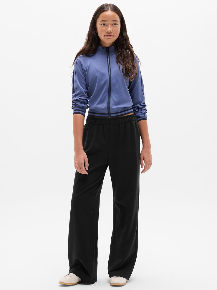 Image number 1 showing, Athleta Girl All Day Wide Leg Terry Pant