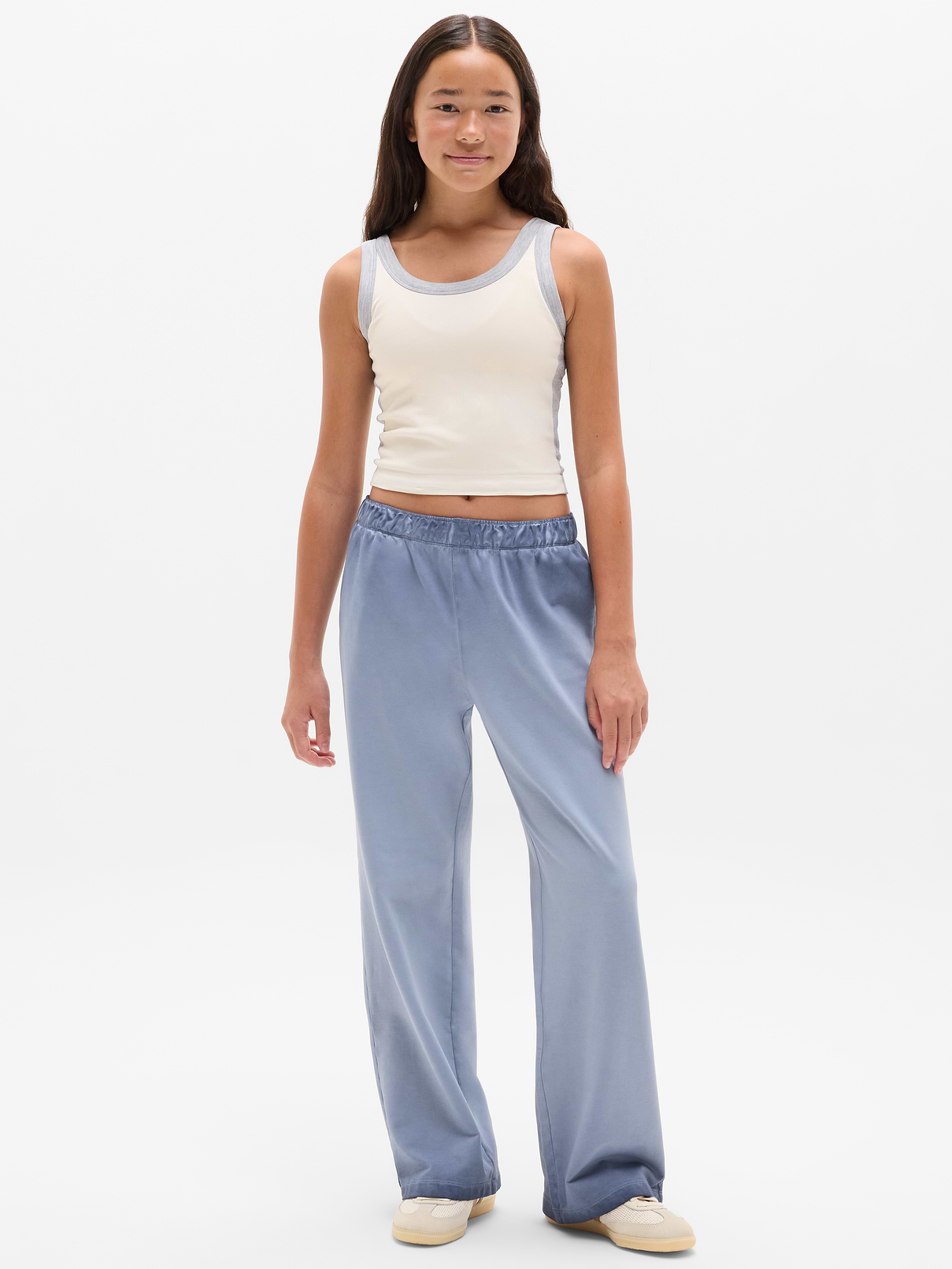 Image number 1 showing, Athleta Girl All Day Wide Leg Terry Pant