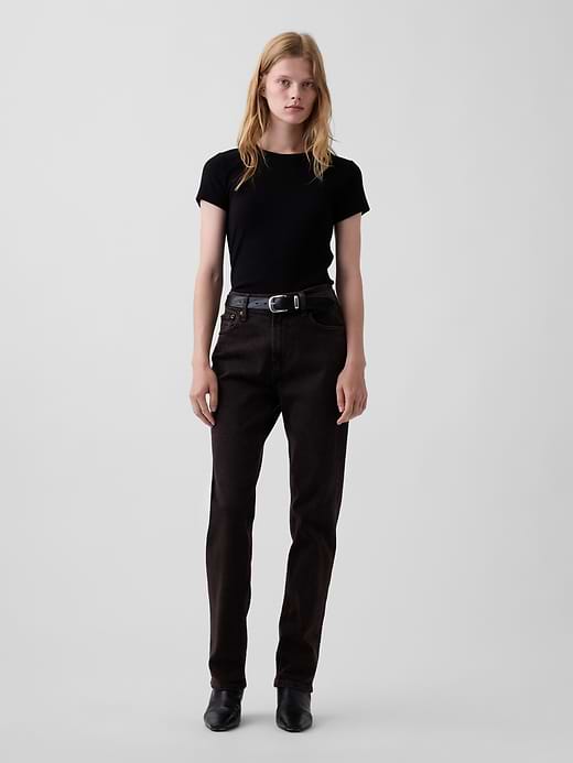 High Rise '90s Slim Straight Jeans - Terra brown by Gap