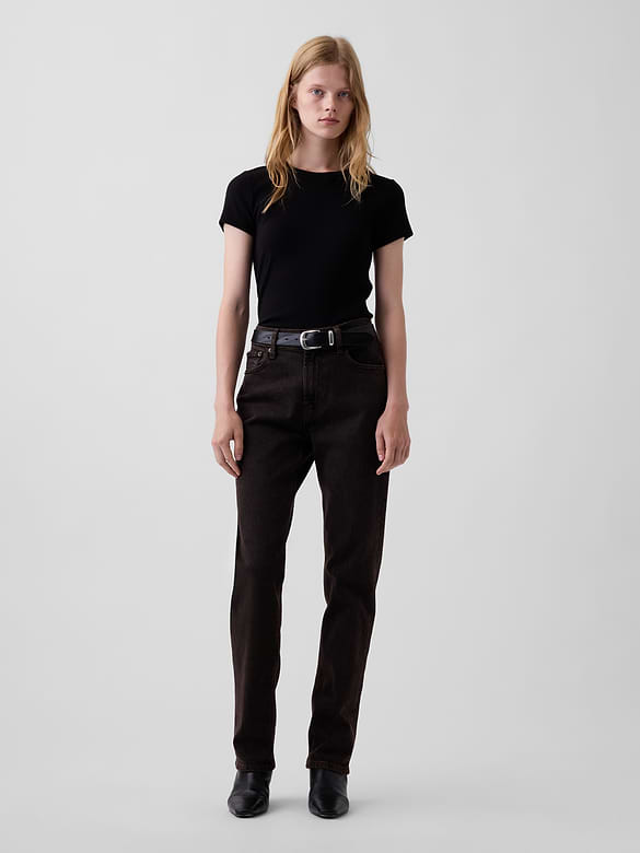 High Rise '90s Slim Straight Jeans