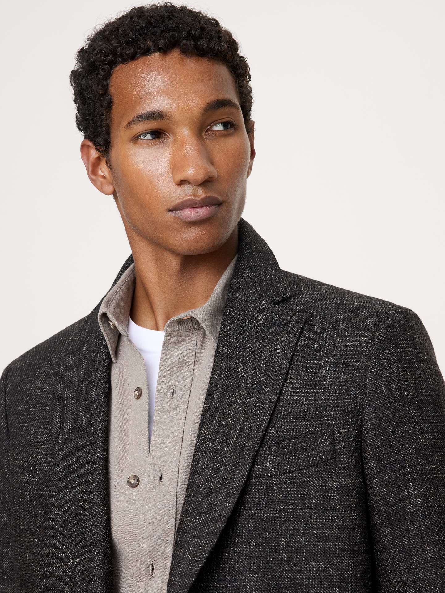 Image number 4 showing, Tailored Slim Italian Tweed Suit Jacket