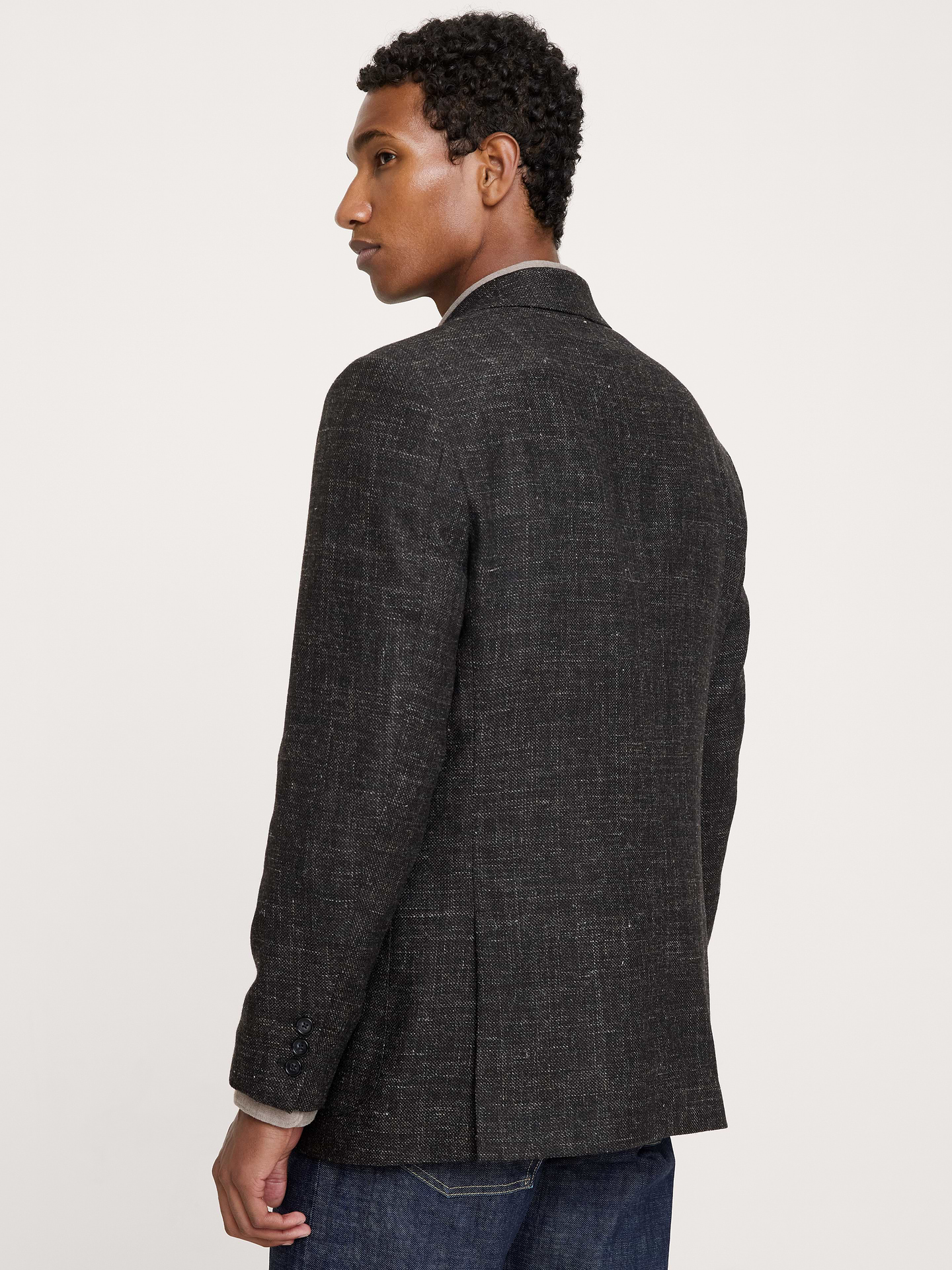 Image number 3 showing, Tailored Slim Italian Tweed Suit Jacket