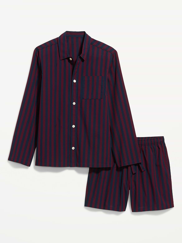 Poplin Pajama Shorts Set