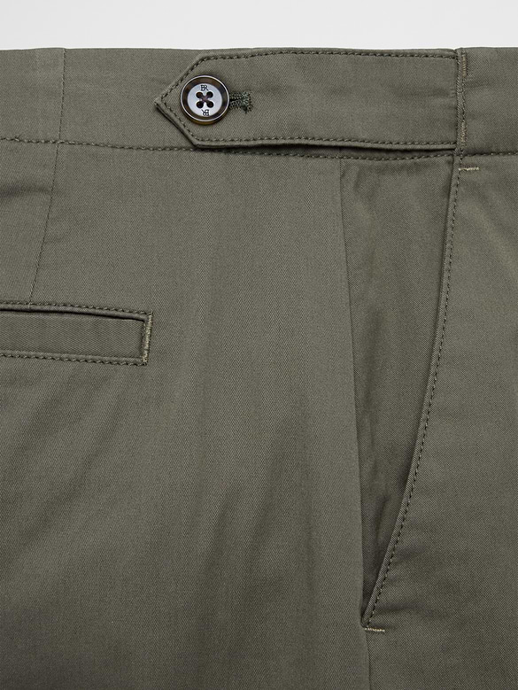 Barrel-Leg High-Rise Twill Utility Pant