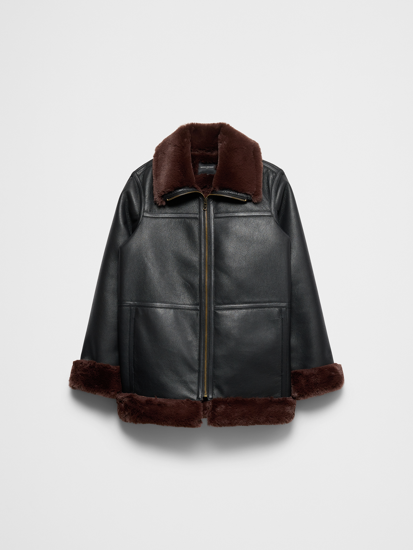 Image number 4 showing, Vegan Leather Fur Jacket