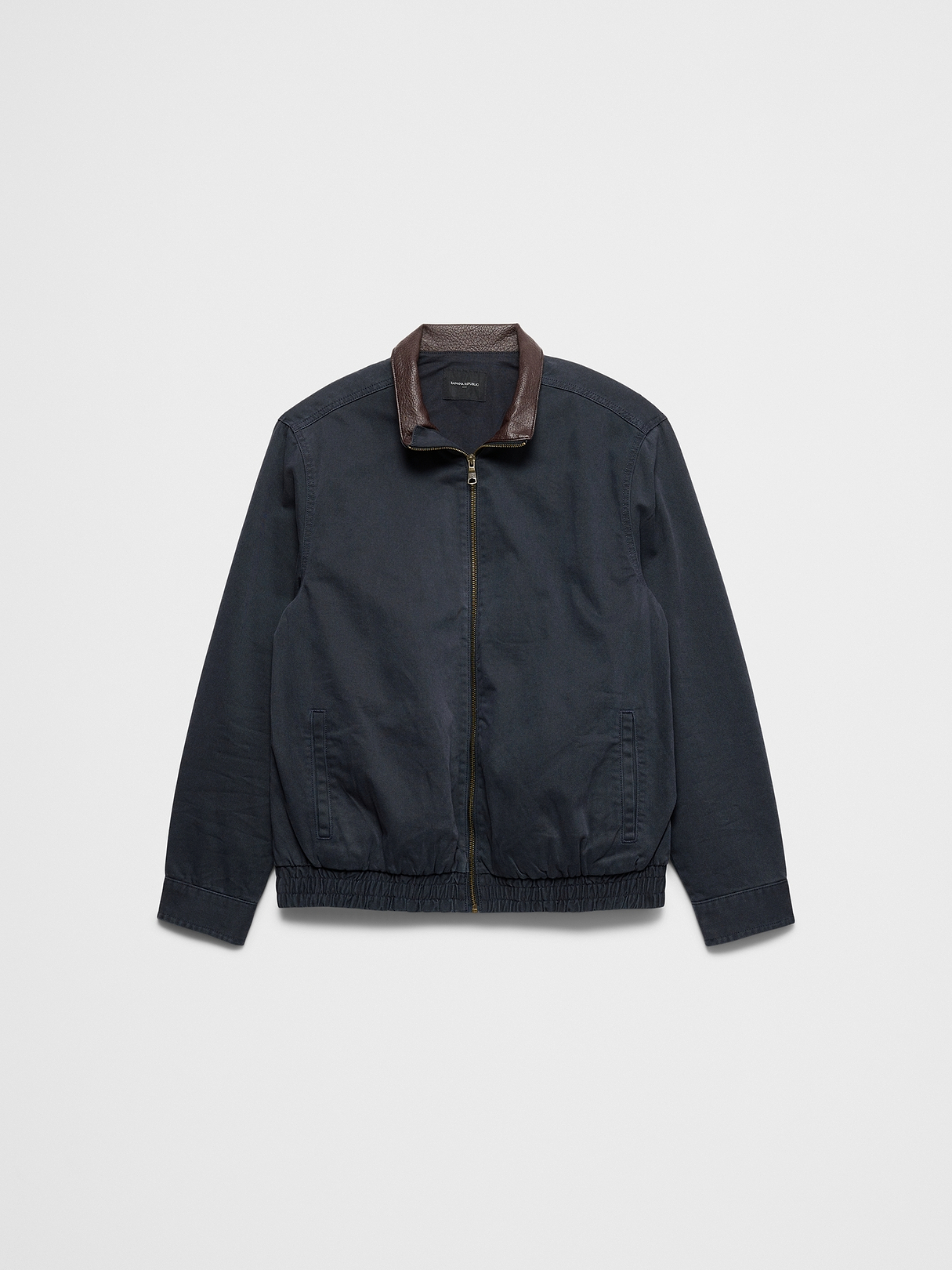 Peached Cotton Zip Jacket | Banana Republic Factory