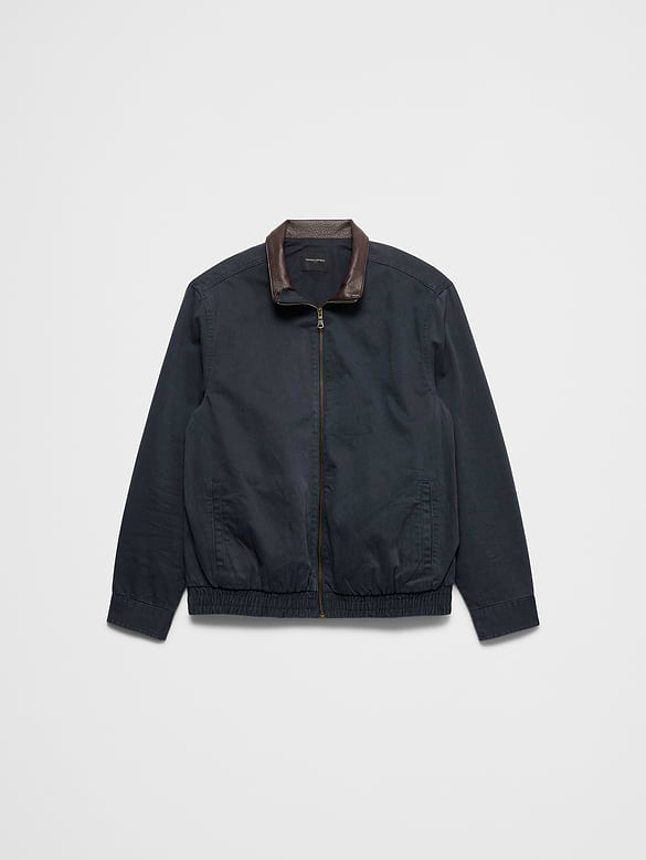 Peached Cotton Zip Jacket