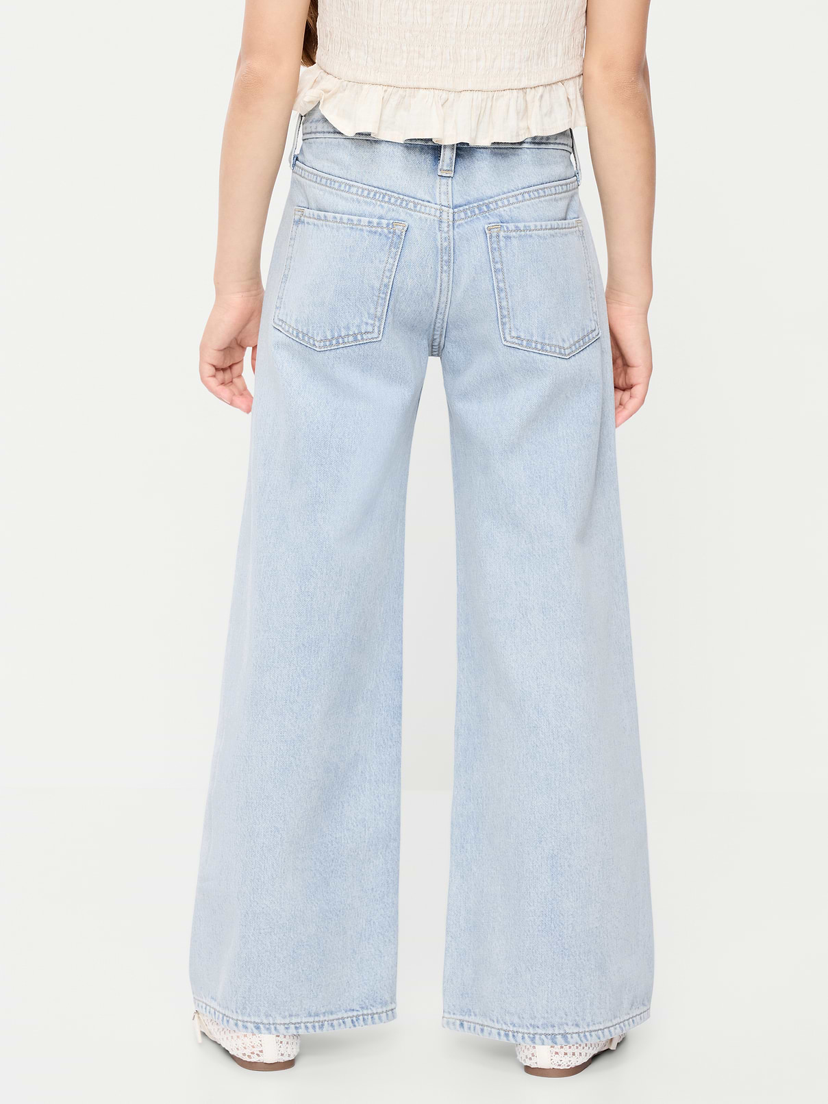 Image number 2 showing, Super Baggy Wide-Leg Jeans for Girls