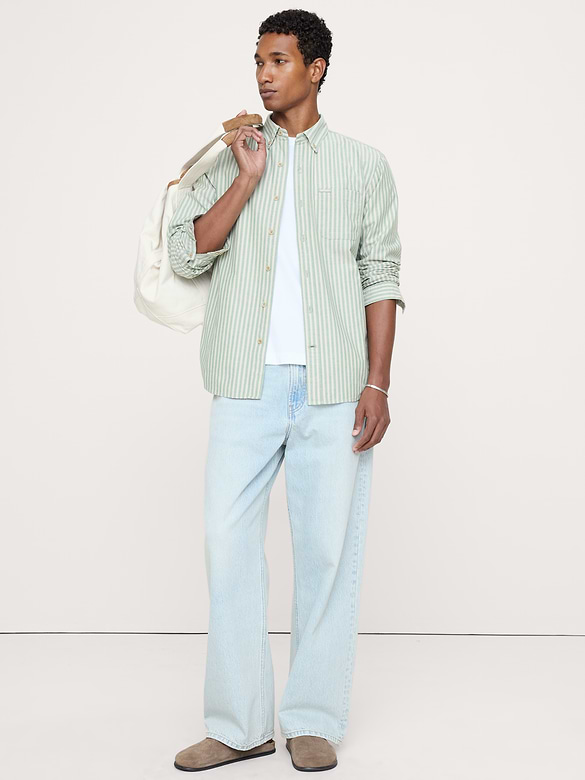 Standard-Fit Cotton Oxford Shirt