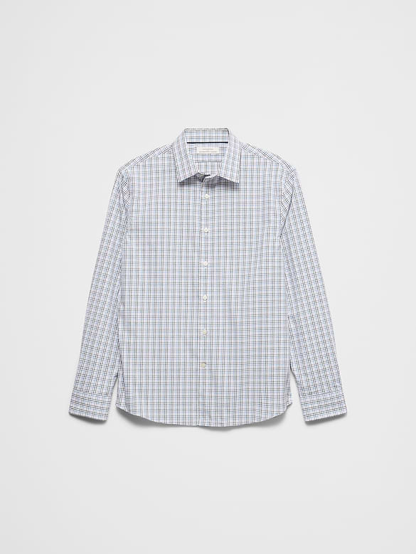 Slim-Fit Untucked Dress Shirt