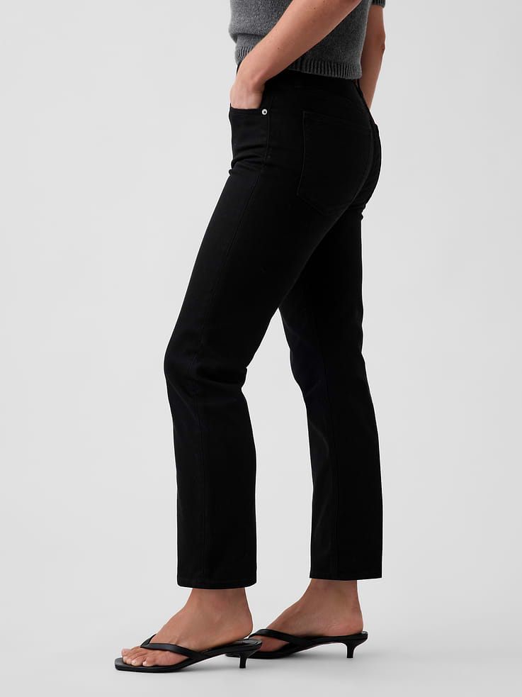 Image number 3 showing, High Rise ’90s Slim Straight Crop Jeans