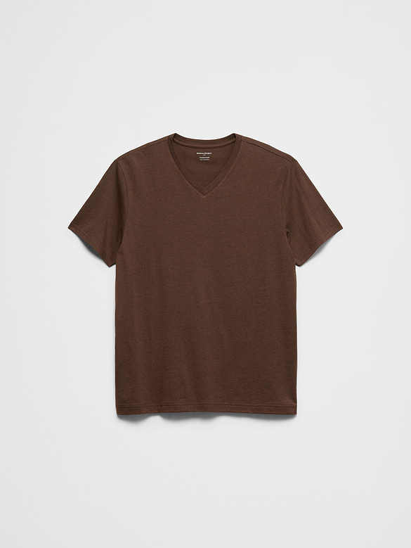Standard-Fit Premium Wash V-Neck Shirt
