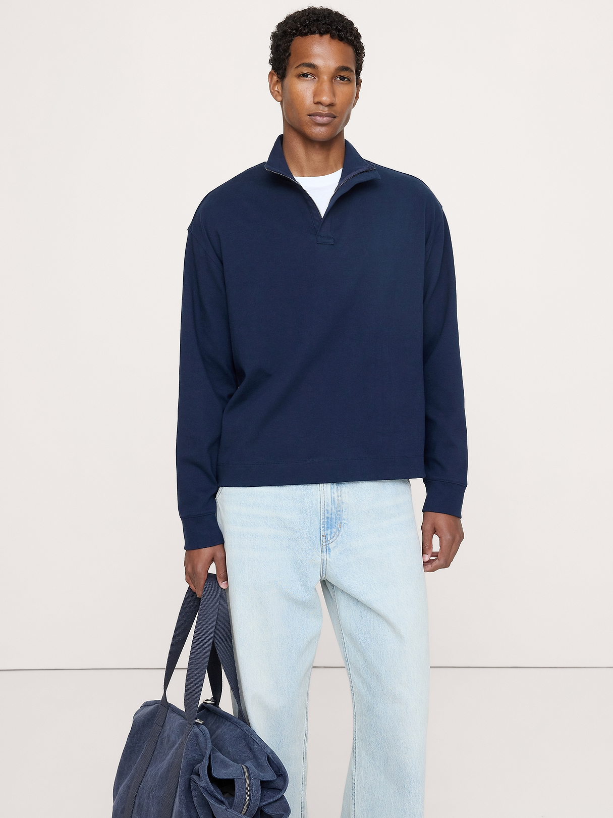Luxury-Touch Half-Zip Pullover | Banana Republic Luxury-Touch Half-Zip Pullover | Banana Republic