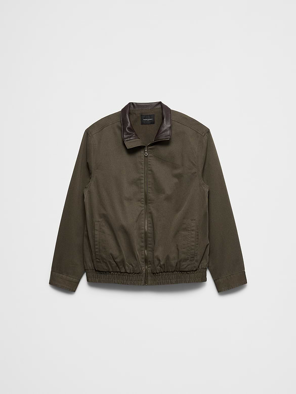 Peached Cotton Zip Jacket