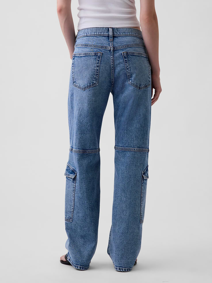Image number 4 showing, Low Rise '90s Loose Cargo Jeans