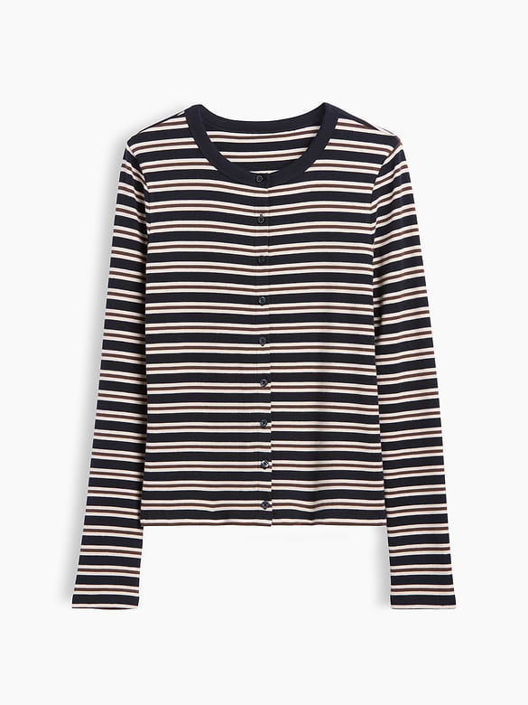 Modern Crewneck Cardigan
