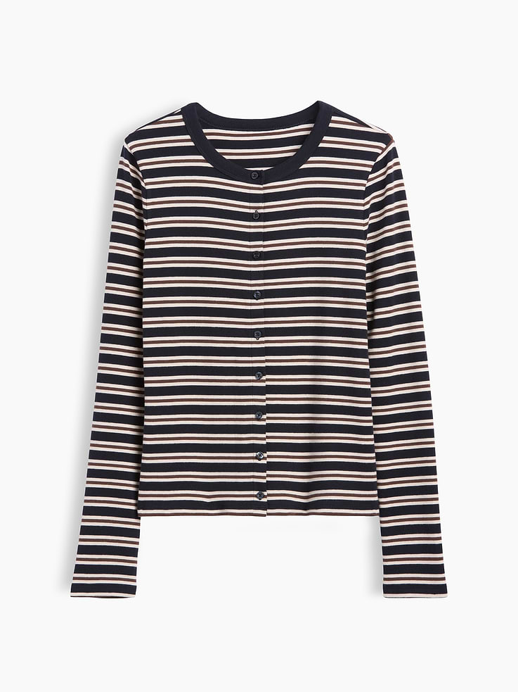 L'image numéro 5 présente Cardigan moderne ras du cou