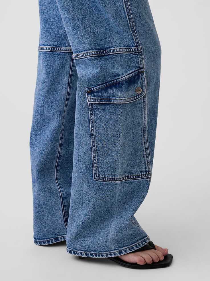 Image number 5 showing, Low Rise '90s Loose Cargo Jeans