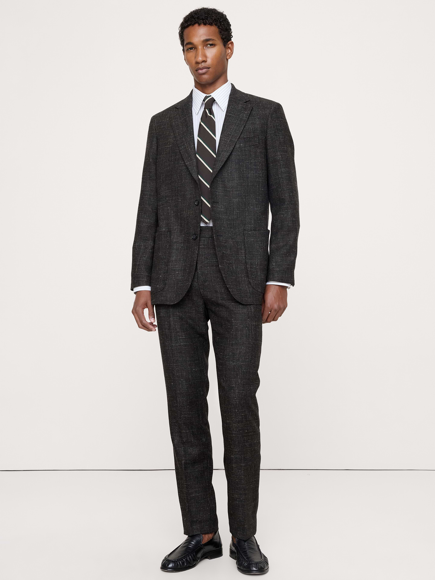 Image number 6 showing, Tailored Slim Italian Tweed Suit Jacket