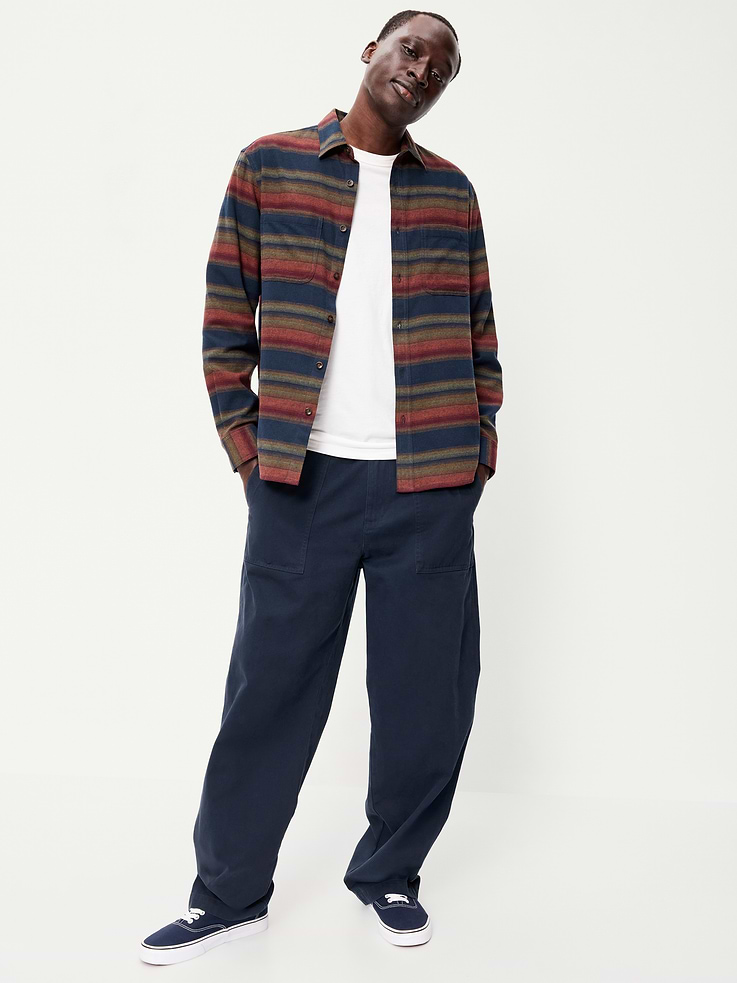 Image number 3 showing, Relaxed Long-Sleeve Flannel Pocket Shirt