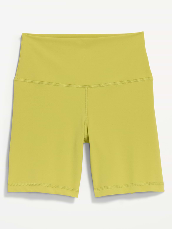 High-Waisted StudioSmooth Biker Shorts -- 6-inch inseam