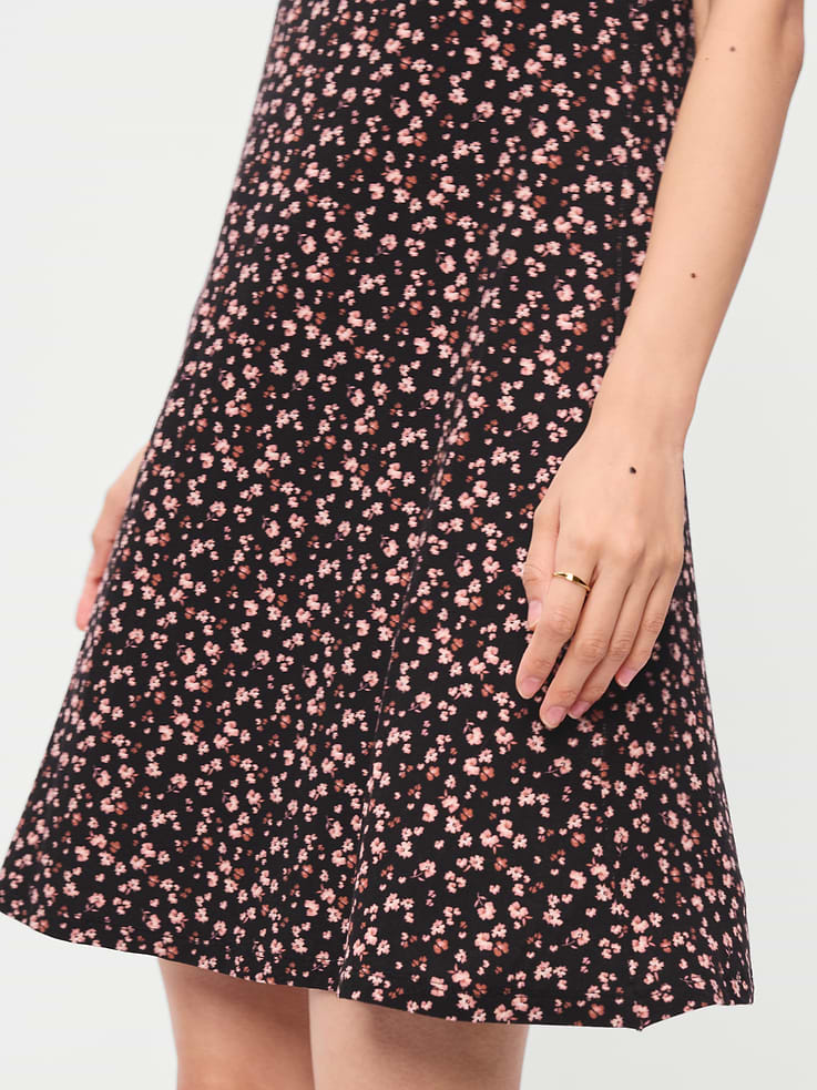 Image number 6 showing, Short-Sleeve Mini Swing Dress
