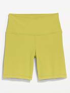 Image number 1 showing, High-Waisted StudioSmooth Biker Shorts -- 6-inch inseam