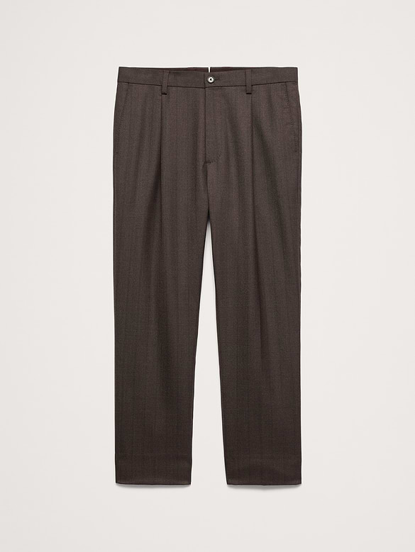 Classic Tapered Twill Dress Pant