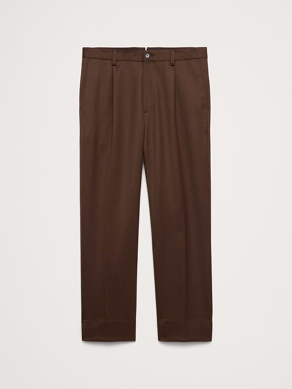 Classic Tapered Twill Dress Pant