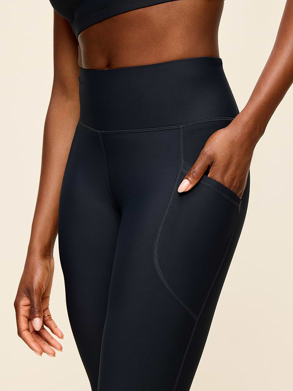 High-Waisted PowerSoft Crop Pocket Leggings