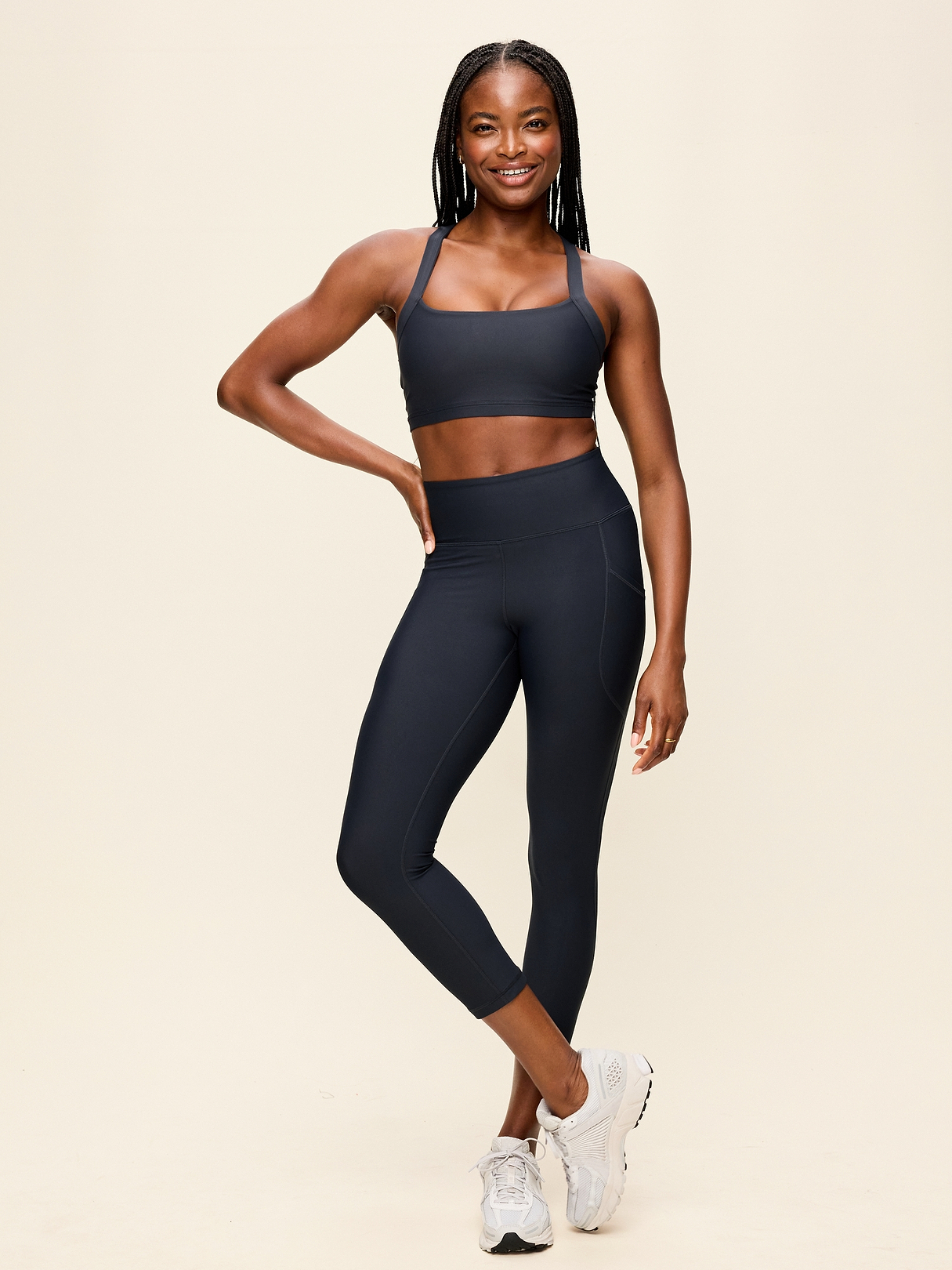 High-Waisted PowerSoft Crop Pocket Leggings | Old Navy