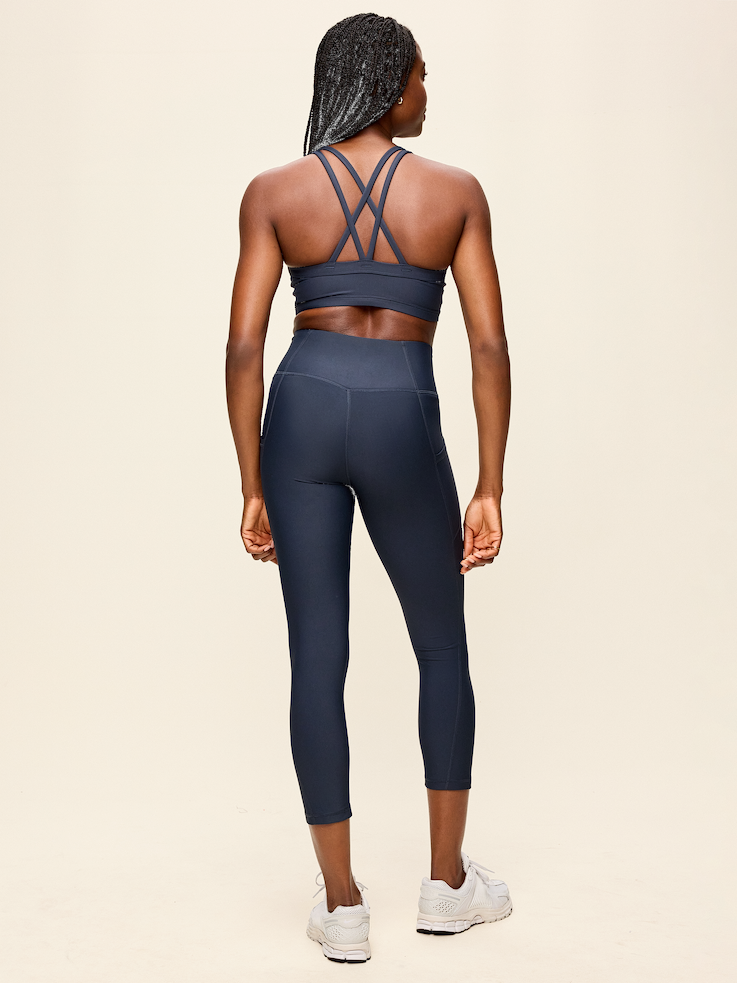 Image number 3 showing, High-Waisted PowerSoft Crop Pocket Leggings