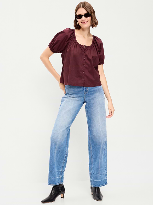 Airy Button-Down Top